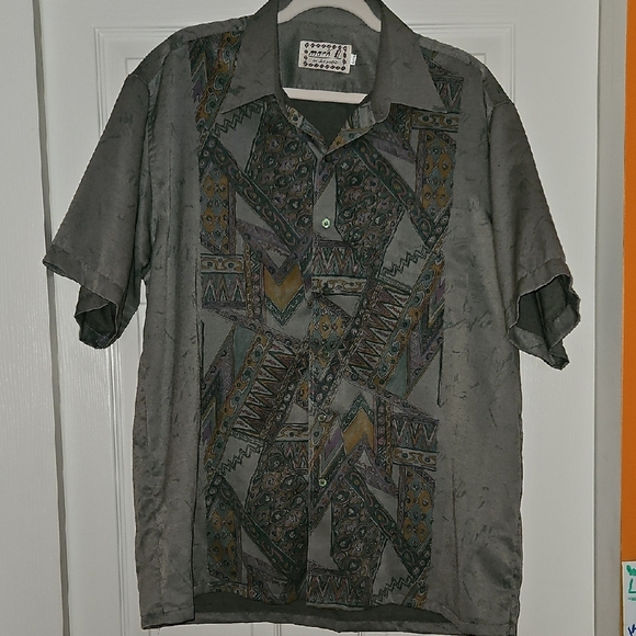 mark. Other - mark. Men's Geometric Patterned Button Down Shirt